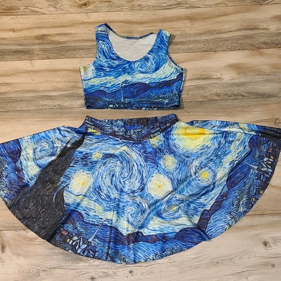 None Other - Vincent Van Gogh Starry night 2 pc